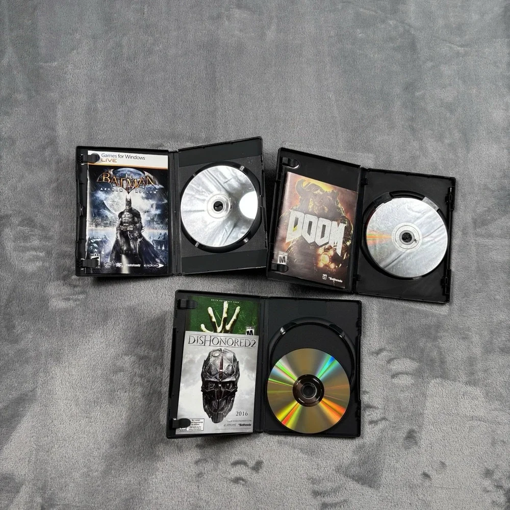 Batman Arkham Asylum Left 4 Dead & Doom 2016 PC Game CIB Bundle